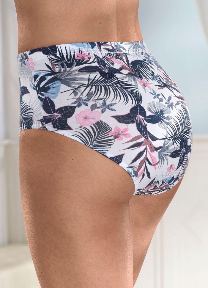 Viererpack Slips mit Druckdessin 