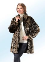 Longjacke aus kuschelweichem Kunstpelz 