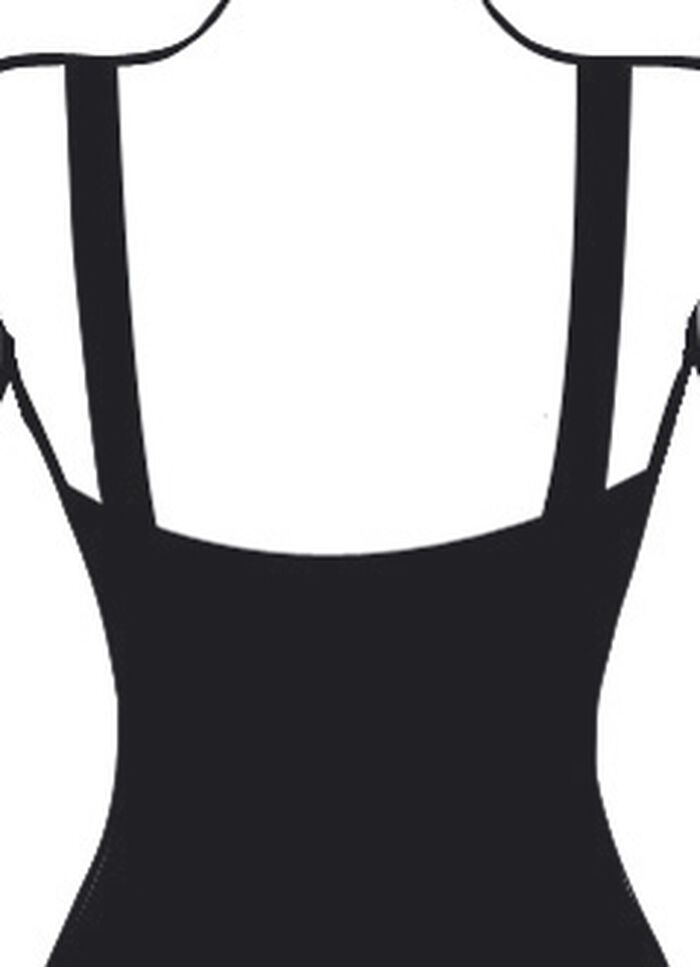 Tankini mit figurfreundlichem Oberteil, verstellbaren Trägern und Softschalen 
