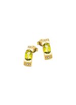 Frische trifft Eleganz &ndash; Ohrstecker mit Peridot und Diamanten 