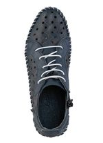 Gemini Bootie mit Knitter-Struktur MARINE