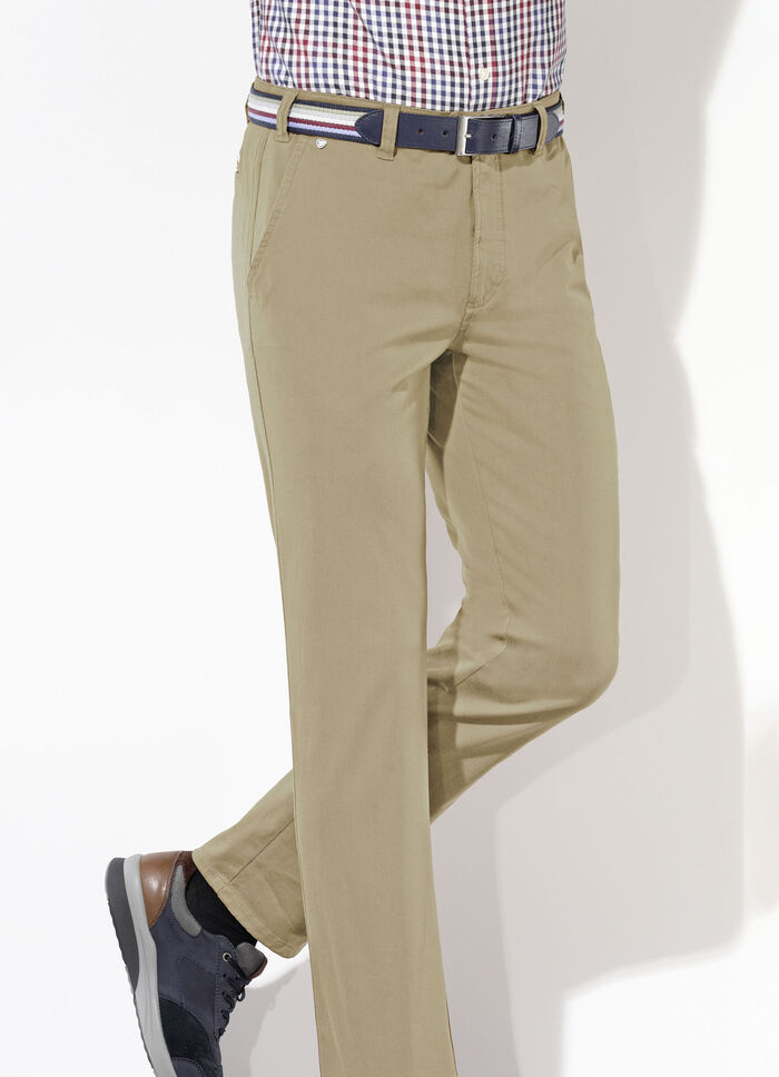 «Brühl»-Hose mit Gürtel in 3 Farben SAND