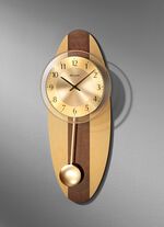 Wanduhr mit Funkuhrwerk GOLD-BRAUN