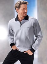 Poloshirt mit Kontrastblende 