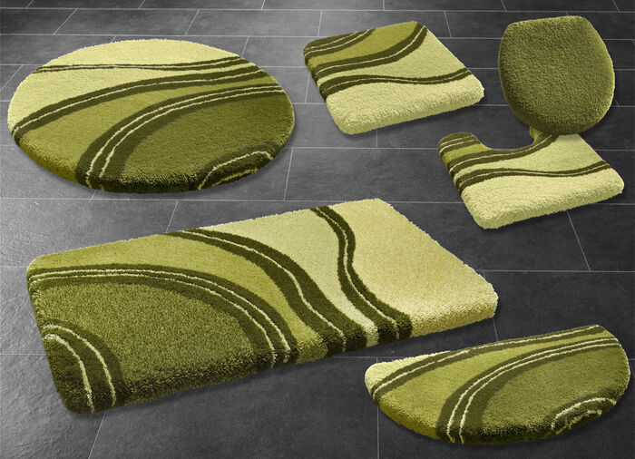 Badgarnitur mit rutschhemmender Rückseite GRÜN