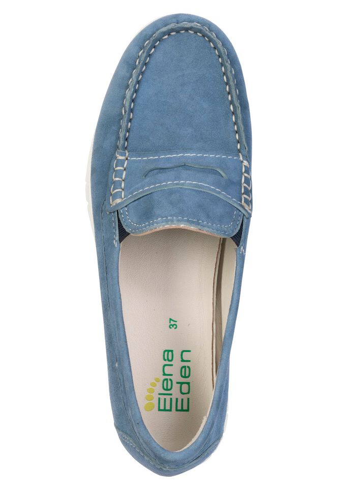 ELENA EDEN, klassische Damen-Slipper, Weite H, mit herausnehmbarem Fussbett JEANS