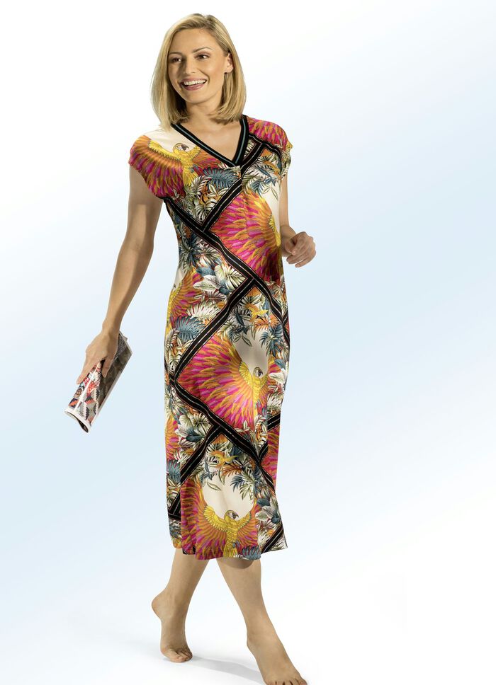 Hauskleid mit Dschungel Motiv 