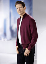 Klassische «King's Road»-Jacke in 3 Farben BORDEAUX MELIERT