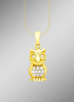 S&uuml;sser Eulen-Anh&auml;nger mit Zirkonia 