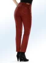 Hose in 5-Pocket-Form mit softem Griff ZIEGELROT
