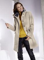 Kurzmantel in 2 Farben SAND-ECRU