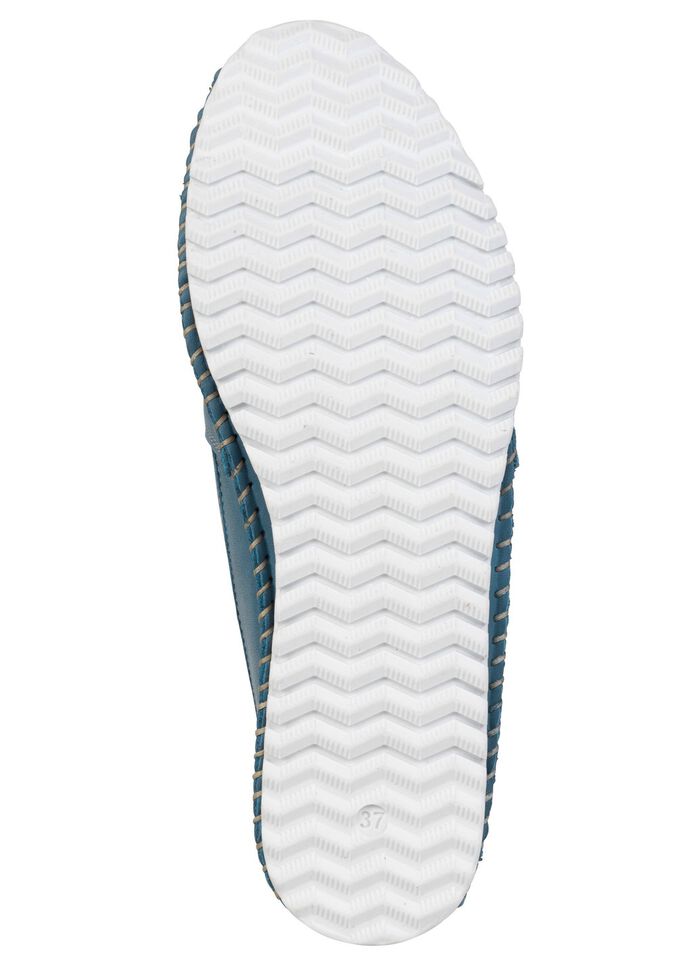 Andrea Conti, klassische Damen-Slipper, Weite G, mit herausnehmbarem Fussbett BLAU