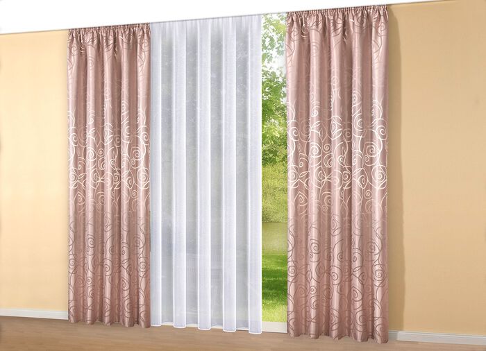 Dekoschal mit Umschlagsaum TAUPE