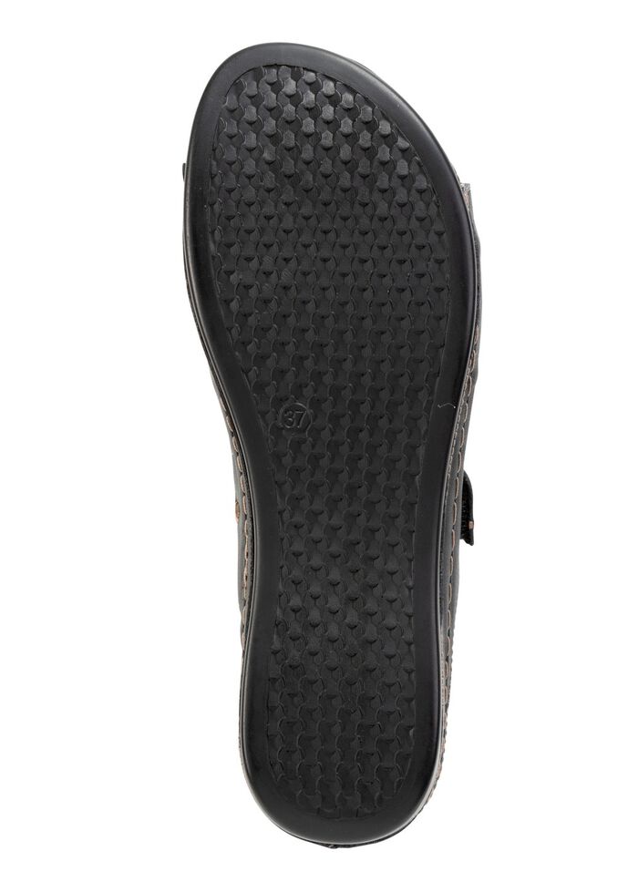 ELENA EDEN Pantolette aus Nappaleder mit Kontrast-Durchz&uuml;gen 