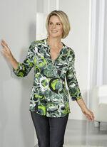 Shirt-Tunika mit aufspringenden Fältchen 