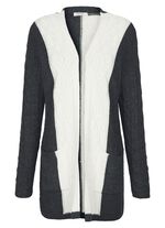 Strickjacke in Strukturmix 