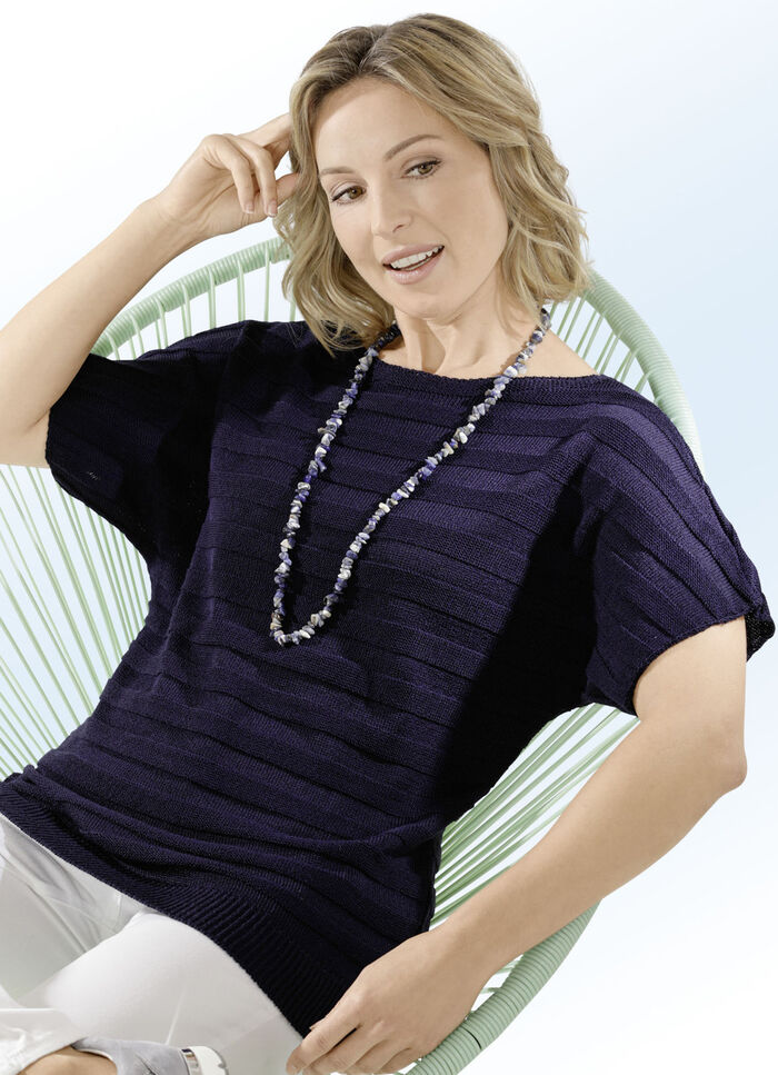 Pulli mit Glanzeffekt NACHTBLAU