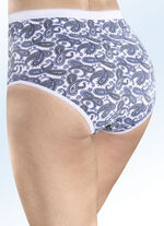 Fünferpack Slips mit Paisleydruck 