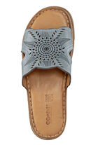 Gemini Pantolette aus Nappaleder mit Perforation JEANS