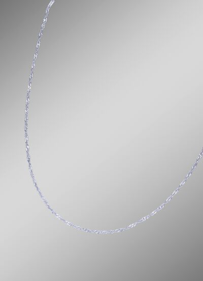 Singapurkette aus Wei&szlig;gold 