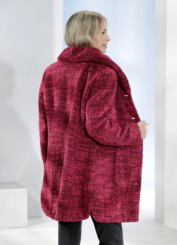 Longjacke mit Knopfleiste 