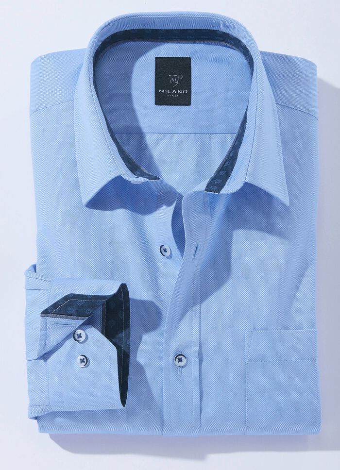 &laquo;Milano Italy&raquo;-Hemd in 4 Farben BLEU