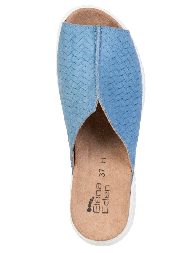 ELENA EDEN, trendige Damen-Pantoletten, Weite H, mit herausnehmbarem Fussbett 