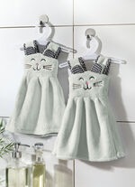 Gästehandtuch auf Kleiderbügeln, 2er-Set MINT