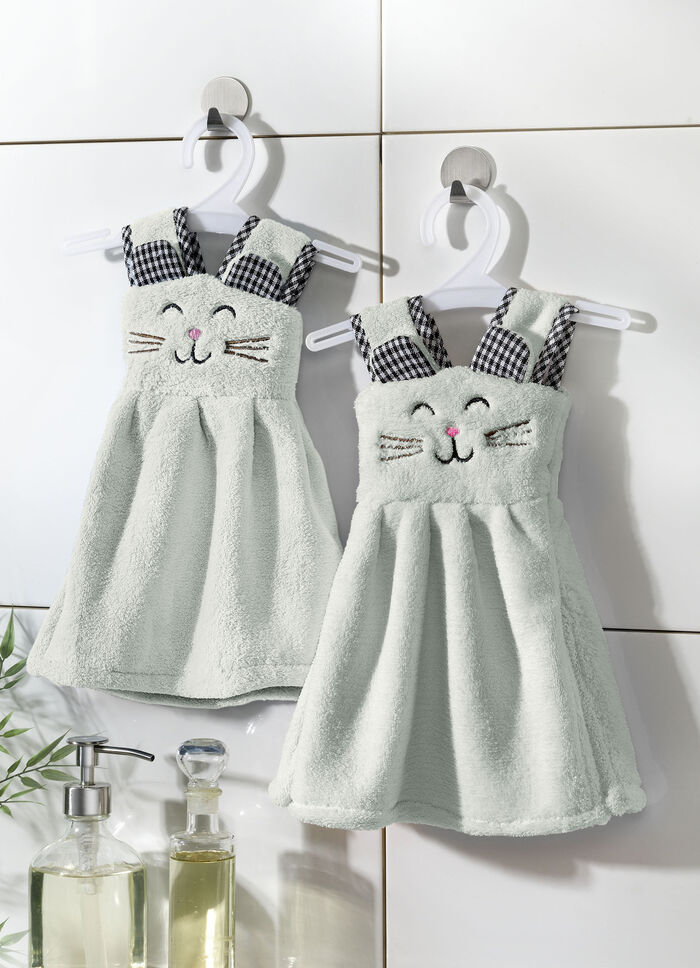 Gästehandtuch auf Kleiderbügeln, 2er-Set MINT