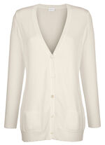 Strickjacke mit Modal  NATUR