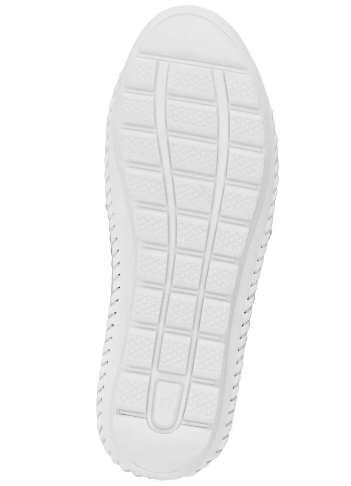 Gemini, leichte Damen-Slipper, Weite G, mit herausnehmbarem Fussbett WEISS