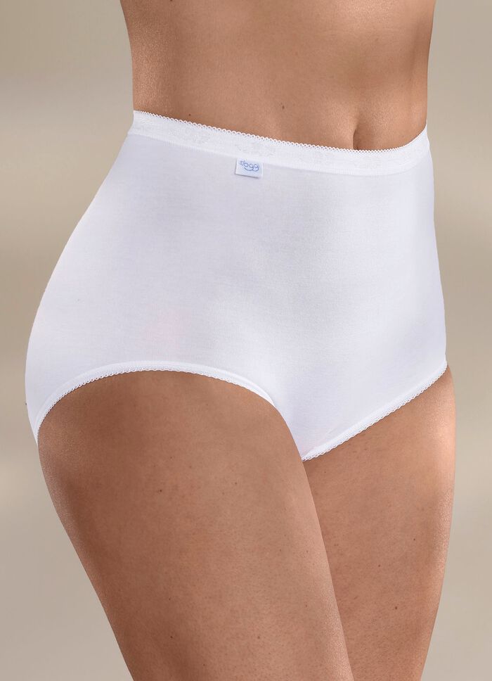 Sloggi Dreierpack Maxi Slip mit elastischen Abschl&uuml;ssen 