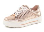 ELENA EDEN Sneaker aus Nappaleder mit luftiger Perforation GOLD