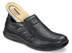 Slipper aus hochwertigem Leder SCHWARZ