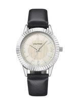 Quartz-Damenuhr mit 3 wechselbaren L&uuml;netten 