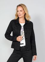 Jeansjacke mit Umlegekragen 