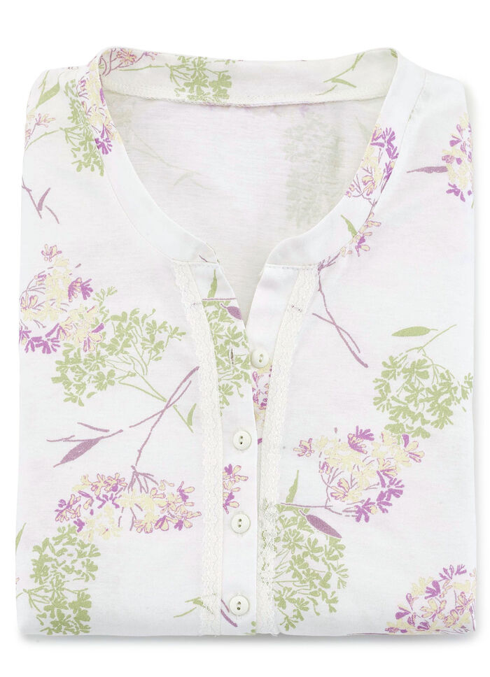 Zweierpack Nachthemden mit langer Knopfleiste 