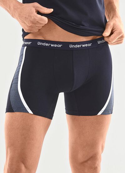 Dreierpack Pants mit bedruckten Eins&auml;tzen 