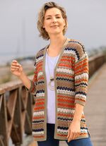 Strickjacke mit nachhaltig recycelter Baumwolle 