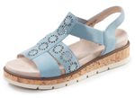 ELENA EDEN, sommerliche Damen-Sandalen, Weite G, mit herausnehmbarem Fussbett JEANS