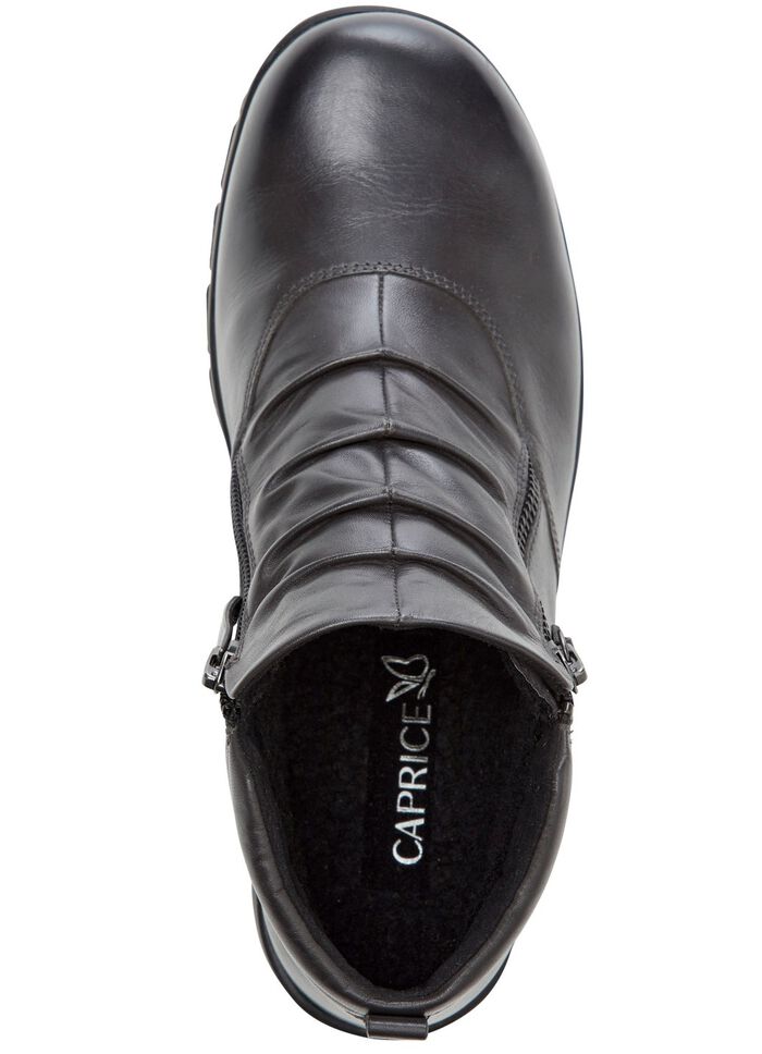 ELENA EDEN, gef&uuml;tterte Damen-Boots, Winterschuhe, Weite H, mit Reissverschluss GRAU