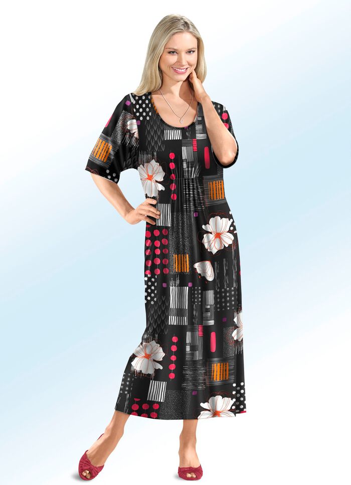 Kaftan mit farbbrillantem Inkjet-Druck 