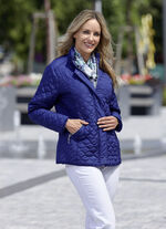 Funktionsjacke mit interessantem Stepp SAPHIRBLAU