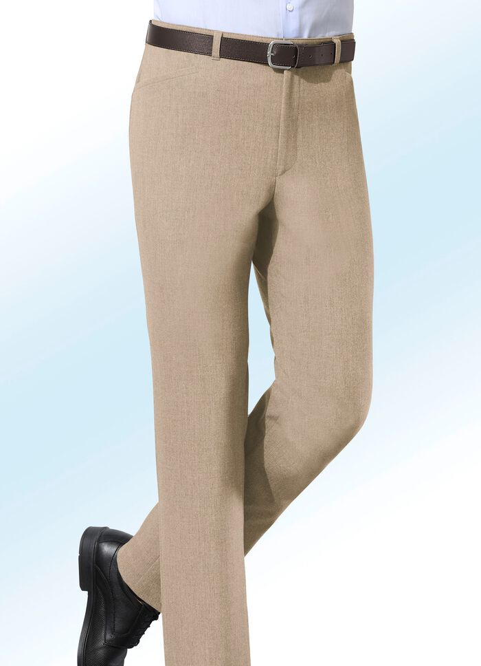 &laquo;Klaus-Modelle&raquo;-Hose mit G&uuml;rtel in 5 Farben BEIGE