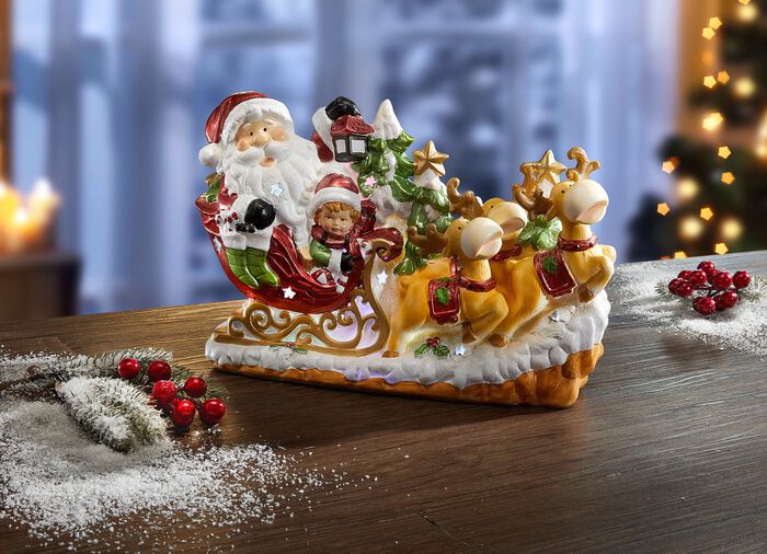 Beleuchteter Rentierschlitten 