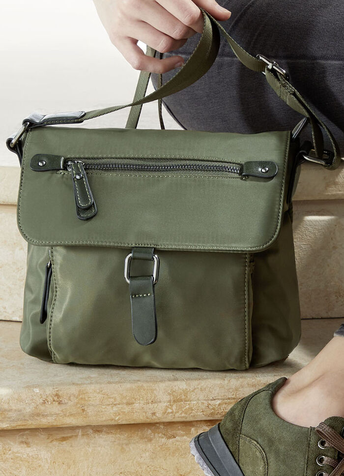 Collezione Alessandro Tasche aus Textilmaterial KHAKI