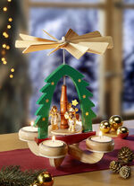 Tischpyramide aus Holz GRÜN