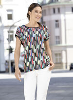 Tunika mit farbbrillantem Inkjet-Druck 