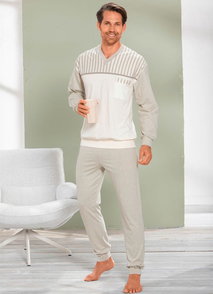 G&ouml;tting Schlafanzug mit B&uuml;ndchenabschl&uuml;ssen 