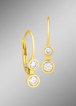 Stilvolle Ohrringe mit 4 Brillanten 